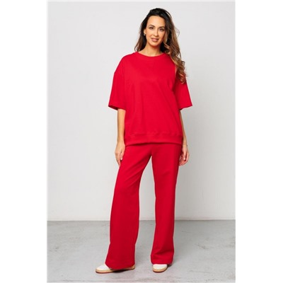 Костюм брючный с футболкой 403RED (Красный)