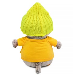 Мягкая игрушка «Кот Басик BABY в футболке и шапке», 20 см