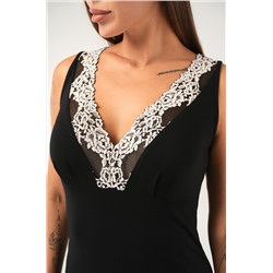 Женская сорочка из вискозы с кружевом Happyfox