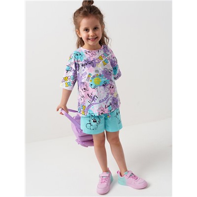 Фуфайка трикотажная для девочек (футболка)