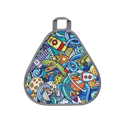 Ледянка мягкая Space, треугольная, d=41 см, толщина 1.2 см, рисунок МИКС