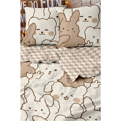 КПБ 1.5 перкаль Crazy Getup (70х70) рис. 16654-1/16400-2 Cuties