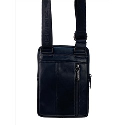 Сумка мужская из натуральной кожи, цвет черный