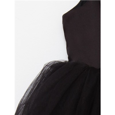 Платье нарядное для девочки MINAKU: PartyDress, рост 122-128 см, чёрное