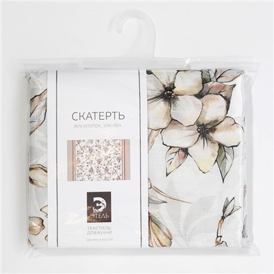 Скатерть «Этель» Floral mood, 110×147 см, 100 % хлопок, репс 210 г/м²