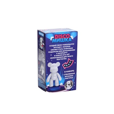 УЦЕНКА Декор фигурки зеркальной мозаикой «Медведь», серебро