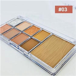 Палетка для скульптурирования лица 12х6х1,5  см