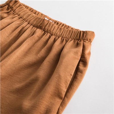 Пижама женская (сорочка, брюки) MINAKU: Light touch, бронзовая, размер 46