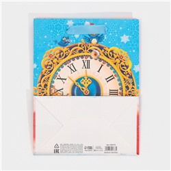 Пакет подарочный новогодний ламинированный «Лесные зверушки», MS 18×23×10 см