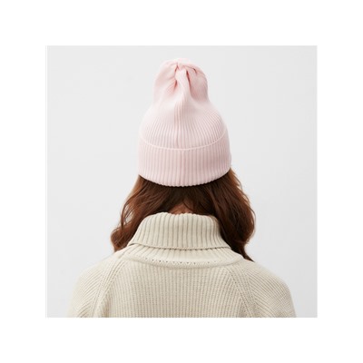 Шапка женская MINAKU, размер 52-56, цвет нежно-розовый