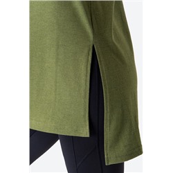 Женская удлиненная футболка с разрезами Happyfox