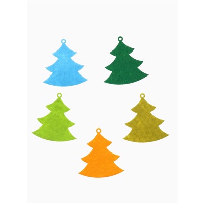Набор ёлочных украшений «Ёлочки», арома, 5 шт., МИКС