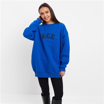 Свитшот женский MINAKU: Casual Collection, синий, размер 50