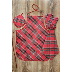 Набор рогожка 4 предмета "Шотландская клетка"