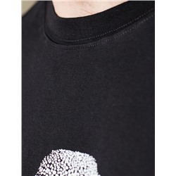 Свободная футболка  с авторским принтом