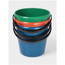 Ведро хозяйственное, 10 л, d=29 см, h=28 см, пластик, МИКС