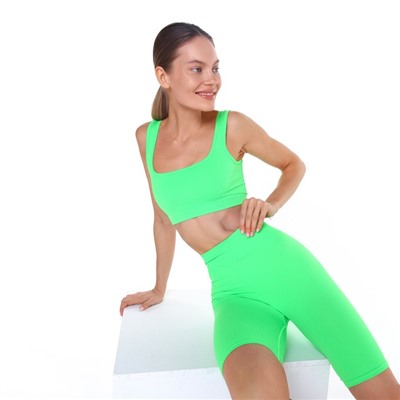 Велосипедки женские, зелёные, размер 42 (S)