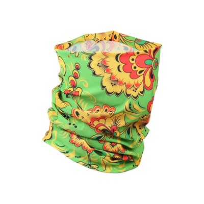 Бафф туристический «Хохлома» для защиты от ветра и пыли, зелёный
