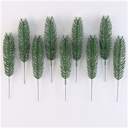 Ветка еловая зелёная, набор 100 шт.