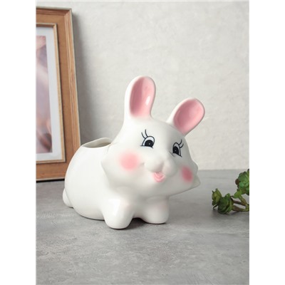 Кашпо 13х12,6 Зайчик / XN019 /уп 72/