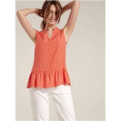 Блузы CONTE LBL 1196 Блузка в горошек с воланом