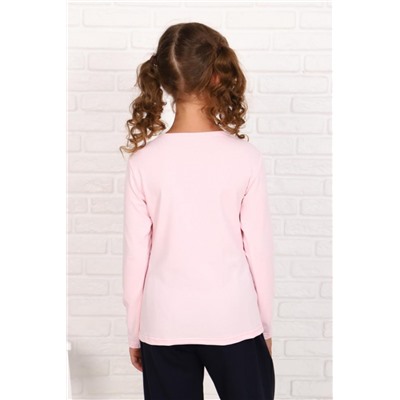 Блузка Виринея длинный рукав детская (Розовый)