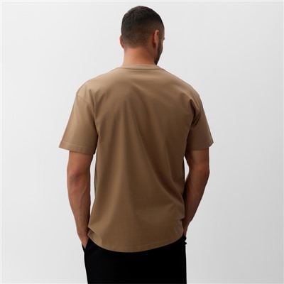 Футболка мужская MINAKU, бежевая, р-р 42-44