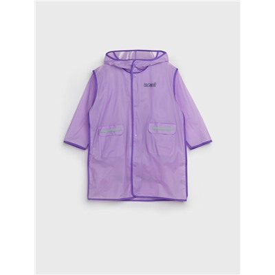 Плащ из полимерного материала для девочек (дождевик)