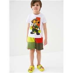 Комплект трикотажный для мальчиков: фуфайка (футболка), шорты