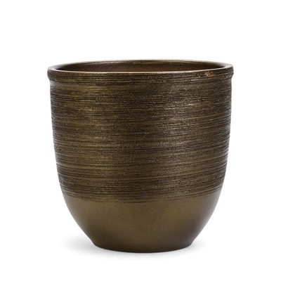 УЦЕНКА Горшок для цветов «Черное золото», 5 л, керамика, коричневый
