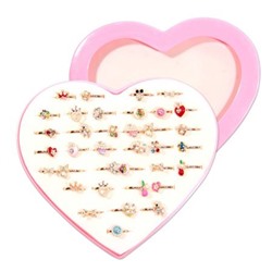 Кольцо детское сувенирное Ассорти люкс металл 4358-6 Ка4358-6 Гранит