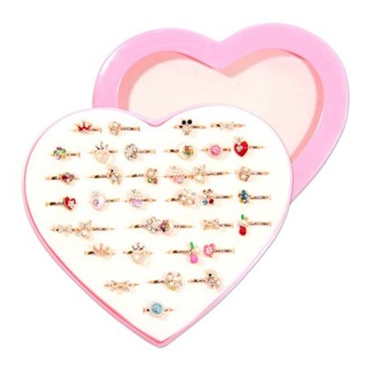 Кольцо детское сувенирное Ассорти люкс металл 4358-6 Ка4358-6 Гранит