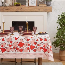 Скатерть «Этель» Cat's love 149×180 см, 100% хлопок, саржа 190 г/м²