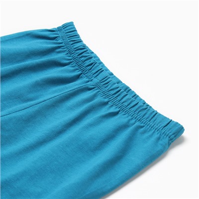 Комплект для мальчика (футболка/шорты), цвет серый/морской, рост 74 см