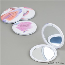 Зеркало карманное 7 см / CW419-6 /уп 12/480/