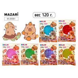 Слайм КАПИБАРА 120г ассорти, зип-пакет M-20581 Mazari