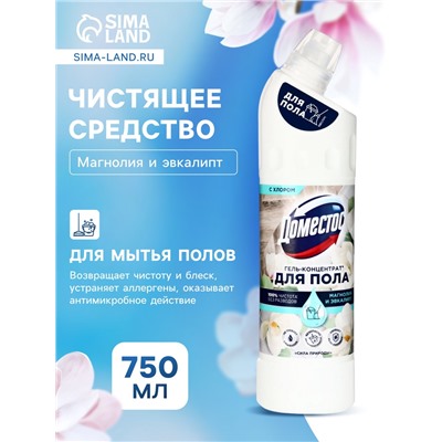 Средство для пола и других поверхностей «Доместос», концентрат, магнолия, 750 мл