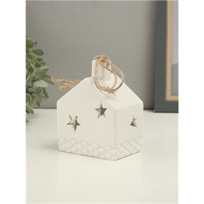 Фигурка светящаяся TAKE IT EASY «Домик», керамика, 8.5×8.5×11 см