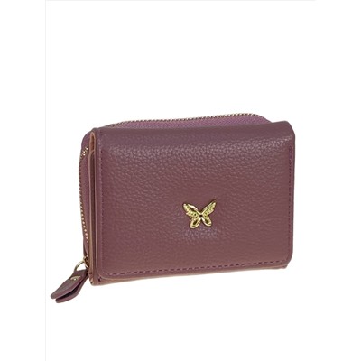 Женское портмоне из искусственной кожи, цвет сиреневый