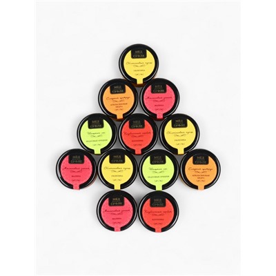 Адвент календарь с мёдом «Счастливого Нового года», облепиха, кедровые орешки, малина, цитрус, клубника (12 шт. × 30 г)