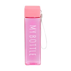 Бутылка для воды My bottle, 450 мл, 20×5.5 см, розовая