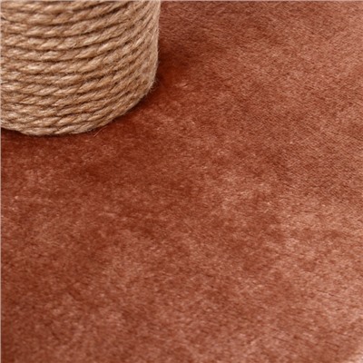 Когтеточка с высоким и толстым столбиком и площадкой, джут, 40×40×84 см, микс цветов