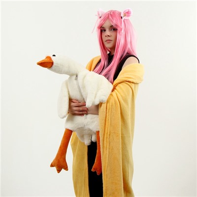 Мягкая игрушка без наполнителя «Гусь» с пледом, 90 см