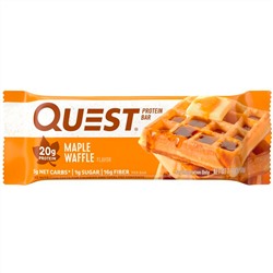 Quest Nutrition, Protein Bar, вафли с кленовым сиропом, 12 батончиков, 2,12 унции (60 г)