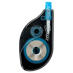 Корректор-лента 5 мм х 12 м "BUSINESS" цв.корп-черный INF-CPB-05-12 inФОРМАТ