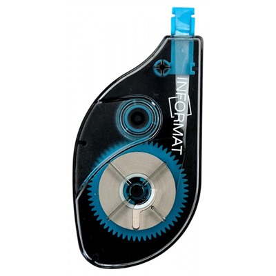 Корректор-лента 5 мм х 12 м "BUSINESS" цв.корп-черный INF-CPB-05-12 inФОРМАТ