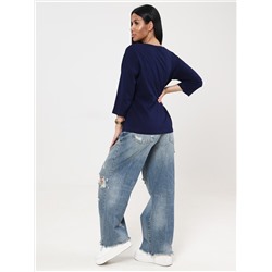 Фрактал - футболка чернильный