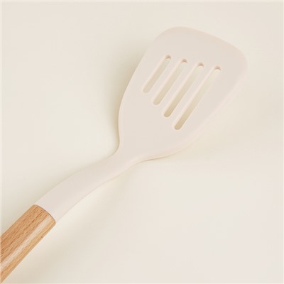 Лопатка с прорезями SL Home, 33×9×5 см, бежевая