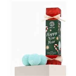 Бомбочки для ванны Happy New Year, набор 3 шт. × 40 г, аромат новогодний леденец, URAL LAB