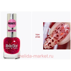 Alvin D`or Лак для ногтей  Prismatic тон 2740 брусничный 12мл